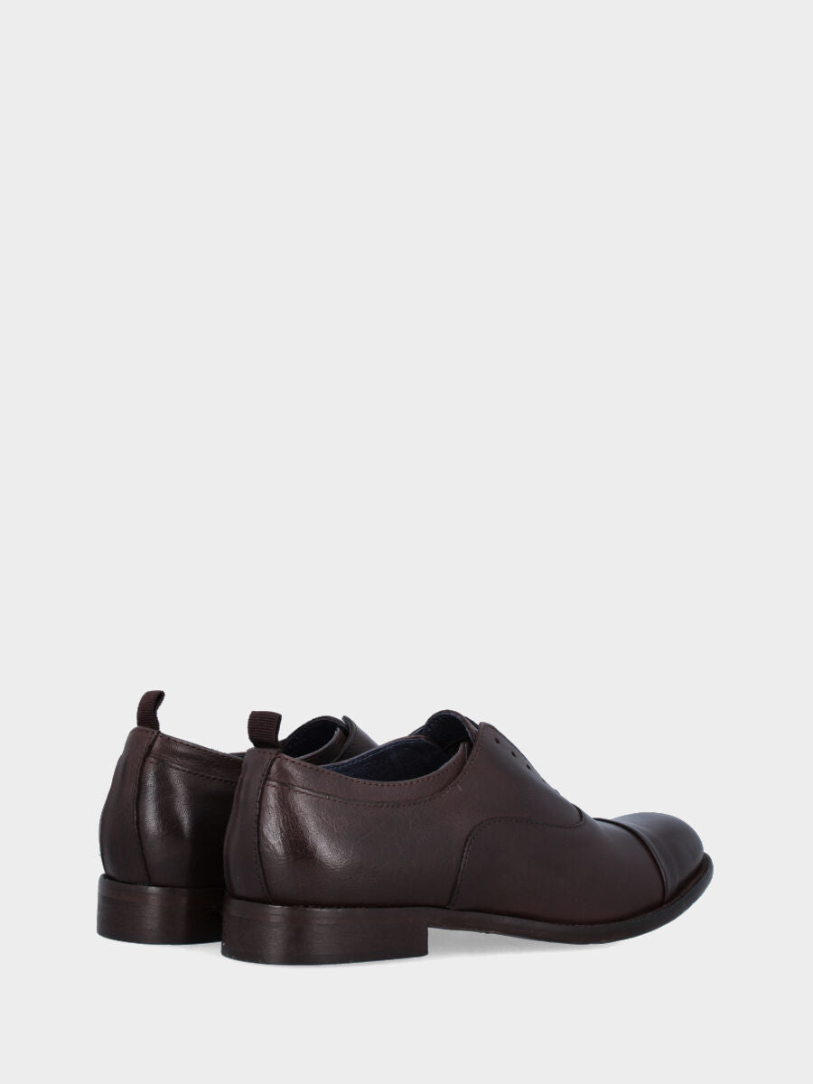 Francesina in vitello testa di moro con puntale e tomaia rivoltati