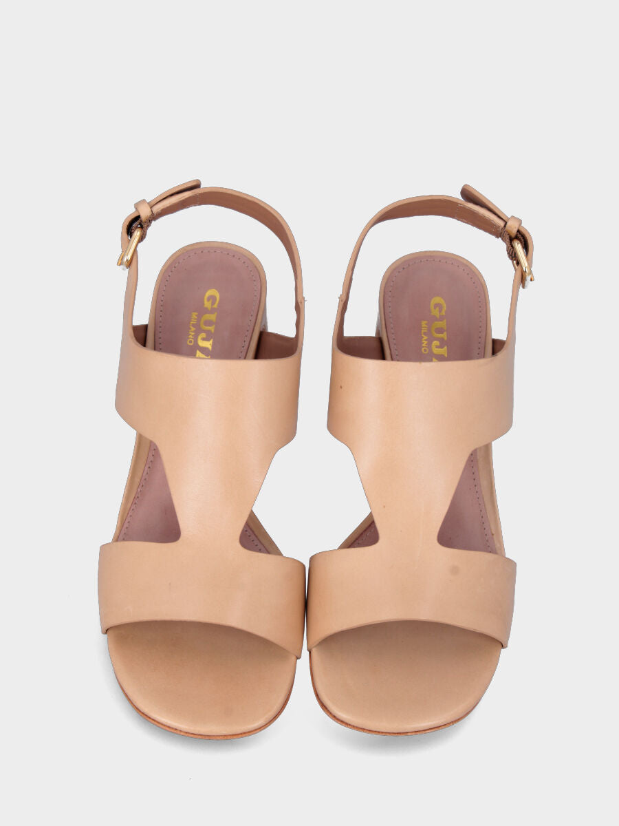 stivaletto tacco 90mm largo con plateau di 40mm, punta quadrata stondata, con bordatura lungo la vaschetta e cerniera lato interno, suola in cuoio